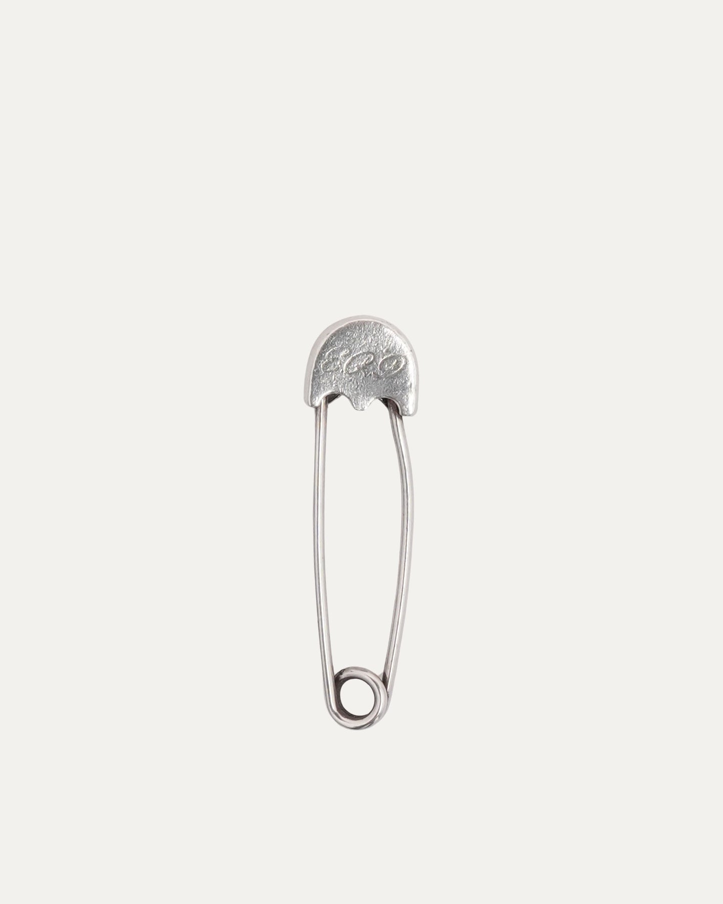 Engraved Silver Safety Pin