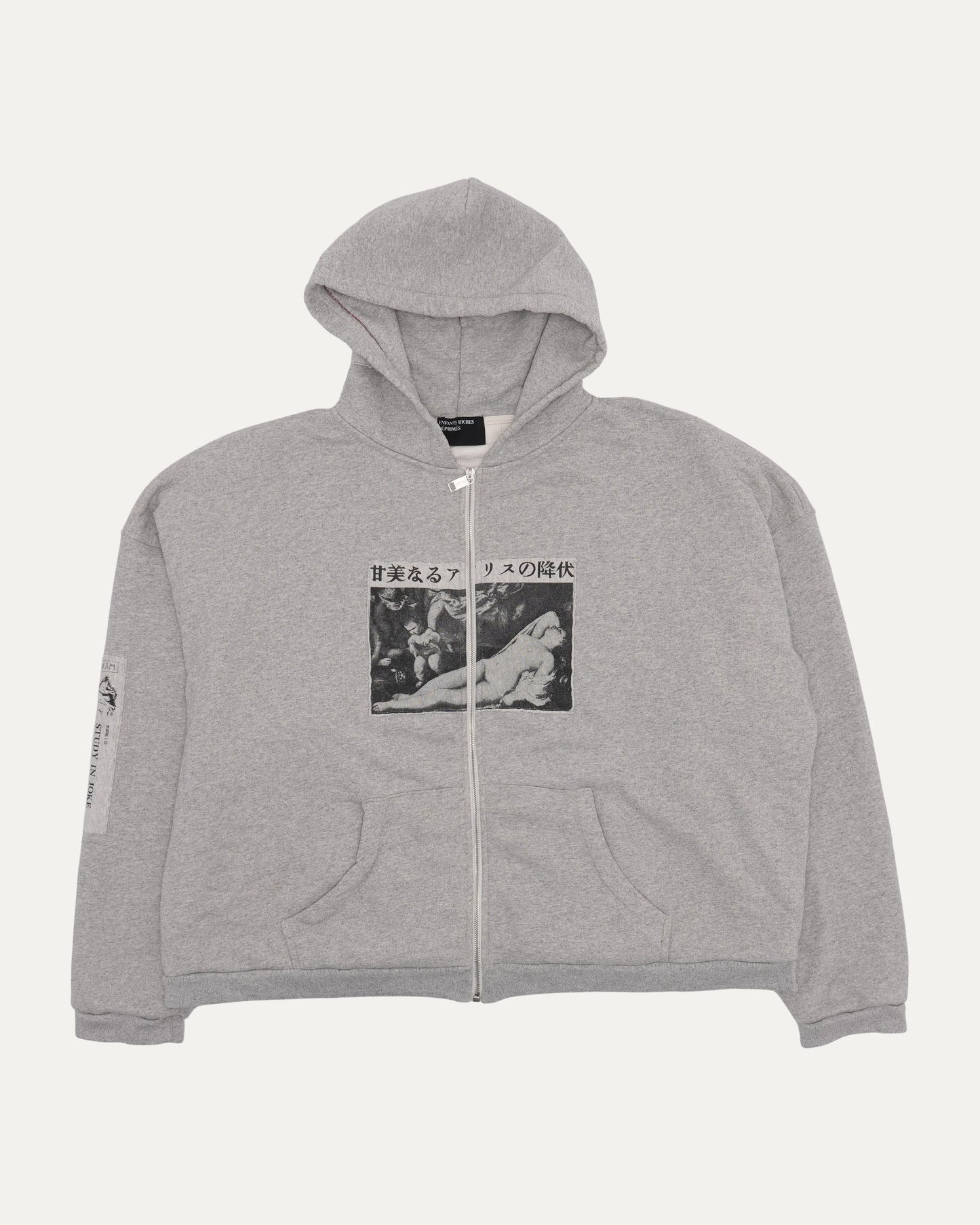 Patchwork Assemblage Zip Up Hoodie