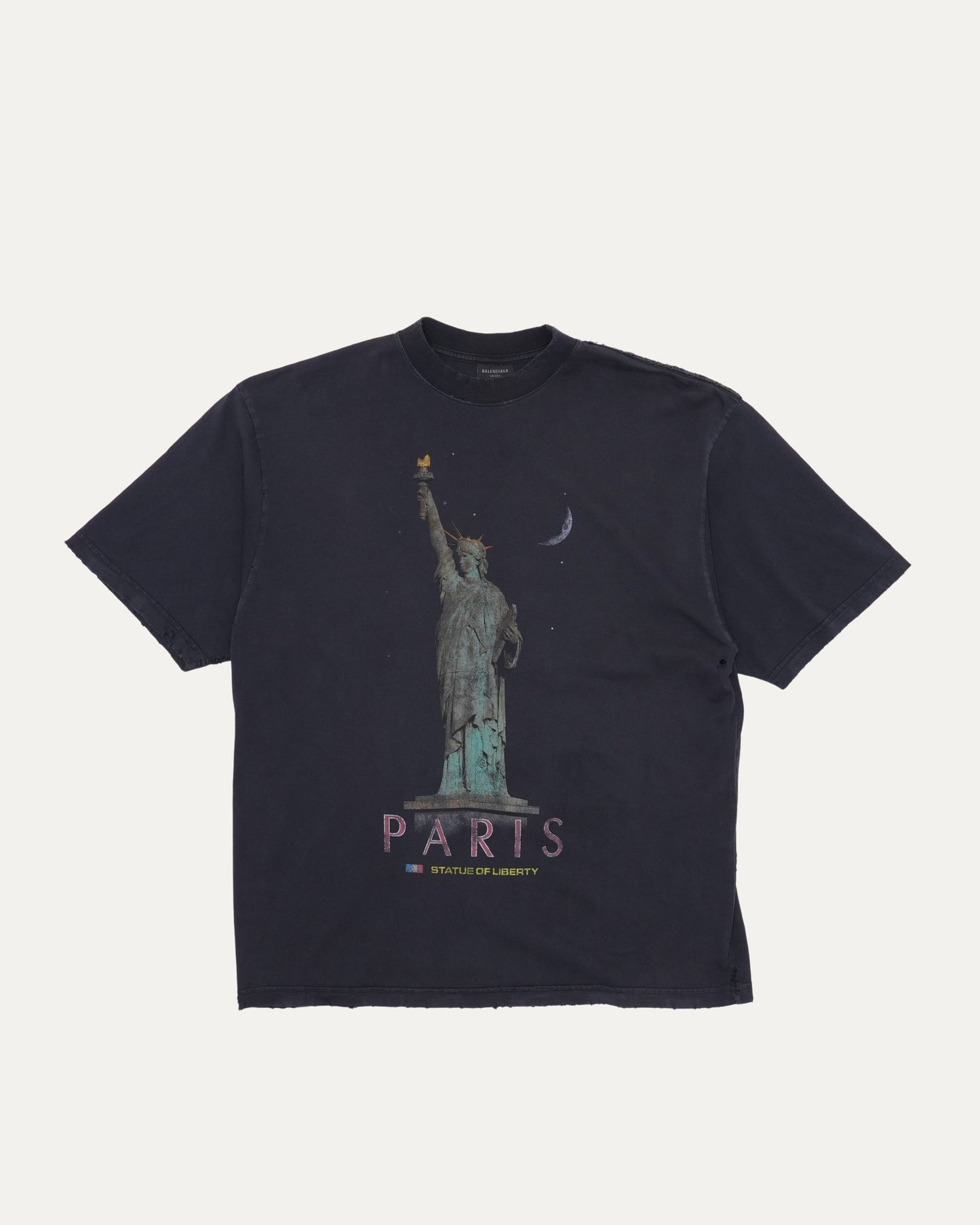 Distressed Paris Liberty T-Shirt