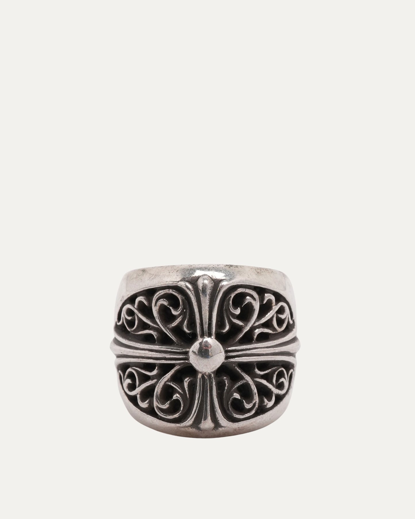 Oval Cross Ring