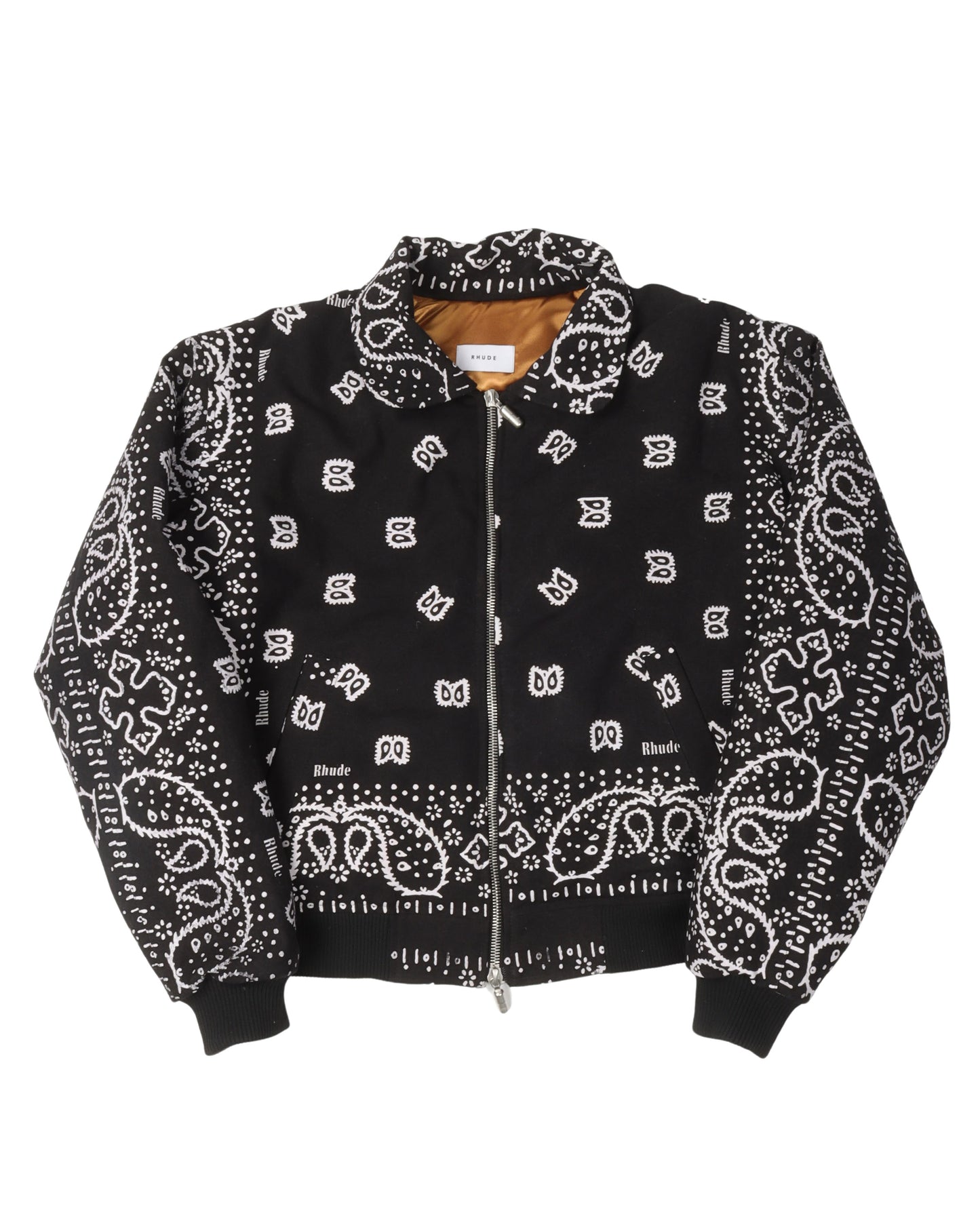 Paisley Print Canvas Jacket