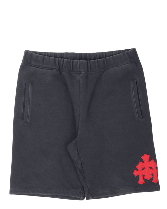 Paper Jam Cemetery Cross Patch Sweat Shorts