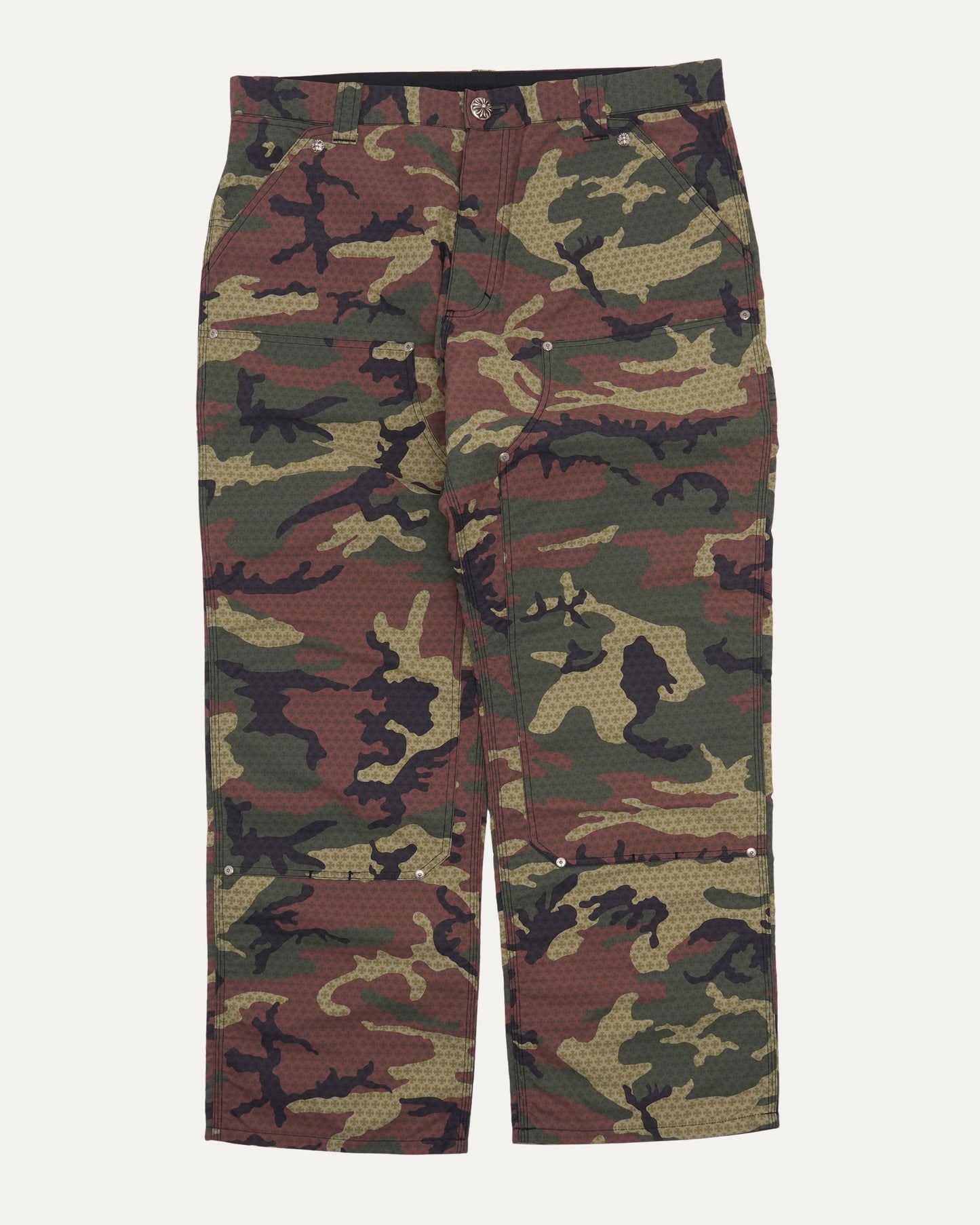 Camouflage Nylon Double Knee Pants