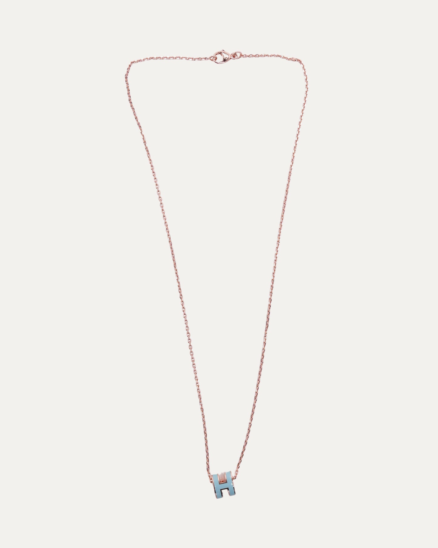 Rose Gold Plated Mini Pop H Pendant