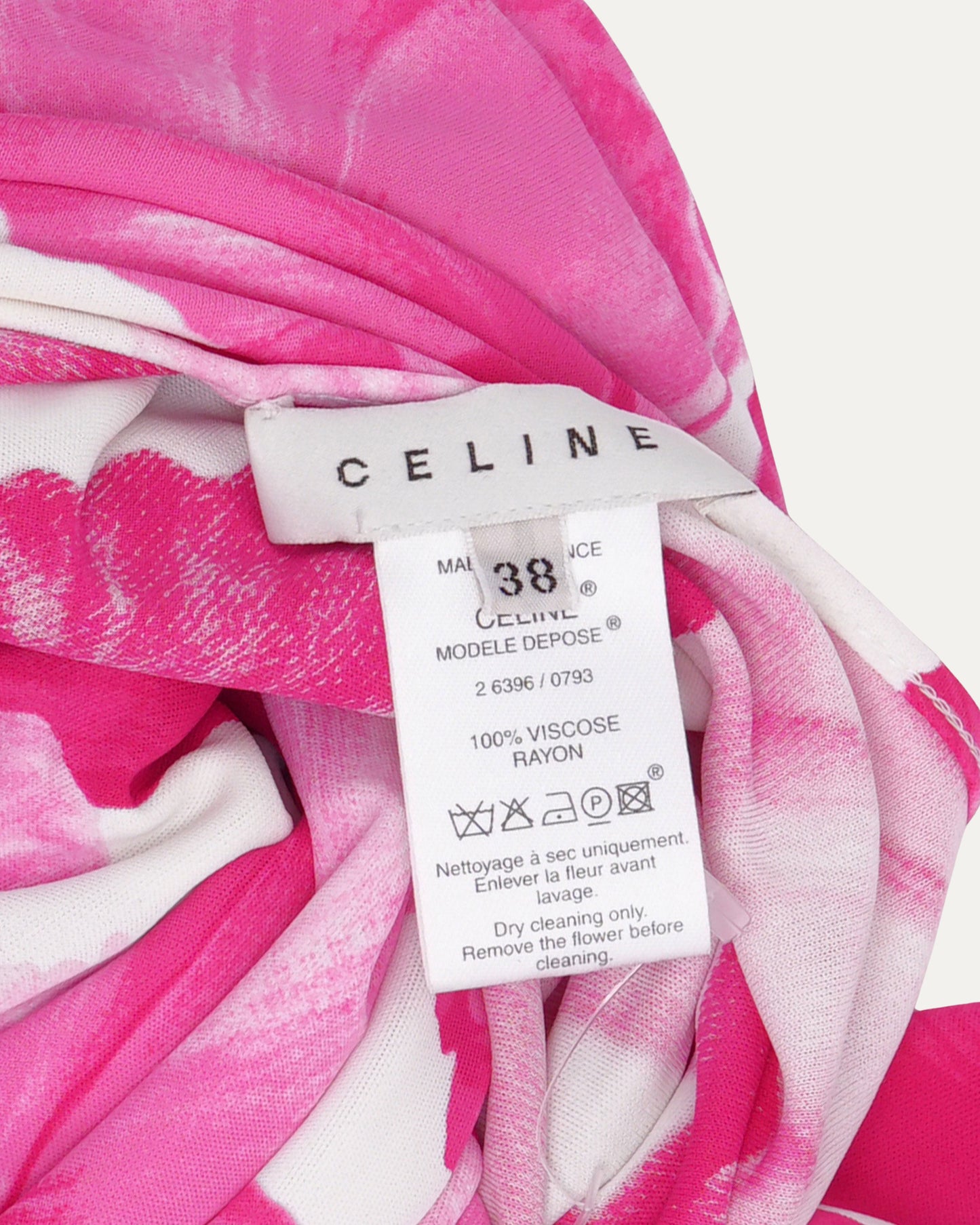 SS 2004 Pink Floral Runway Gown