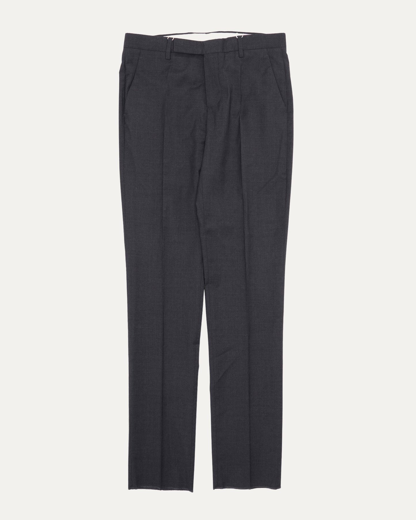 Wool Pleated Trousers