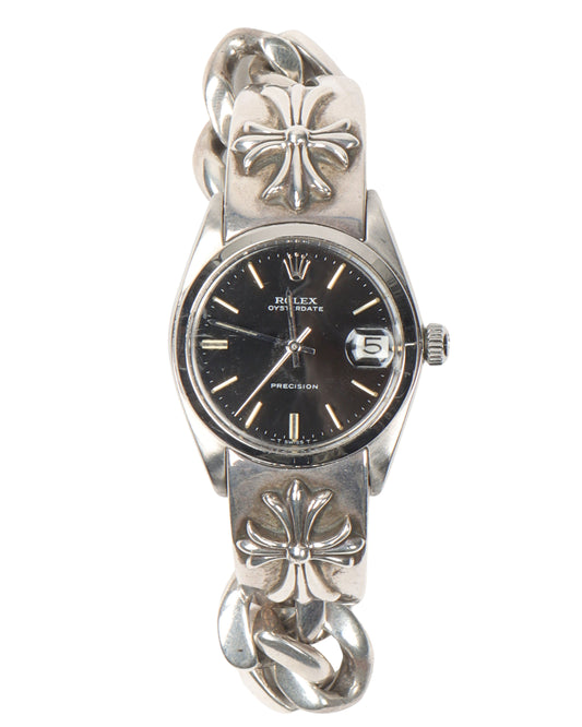 31mm Rolex Sterling Silver Oysterdate
