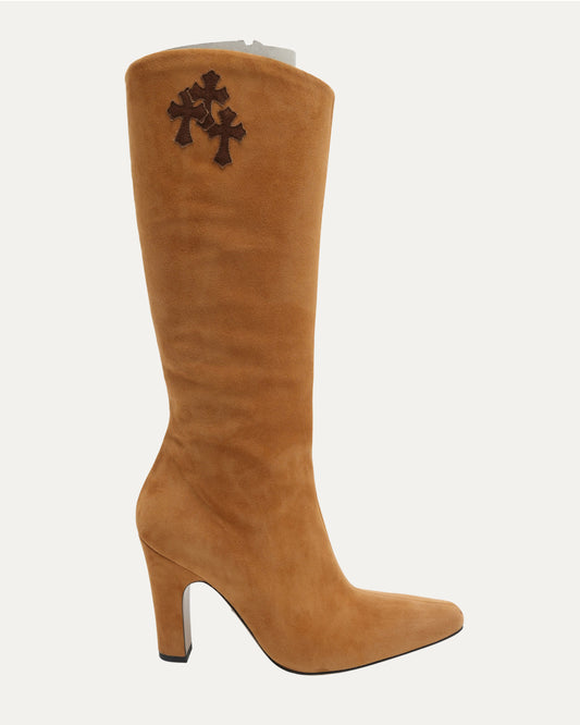 Suede Sugar Jones Cross Patch Boots
