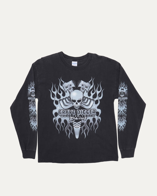 Grave Digger Monster Truck Long Sleeve T-Shirt