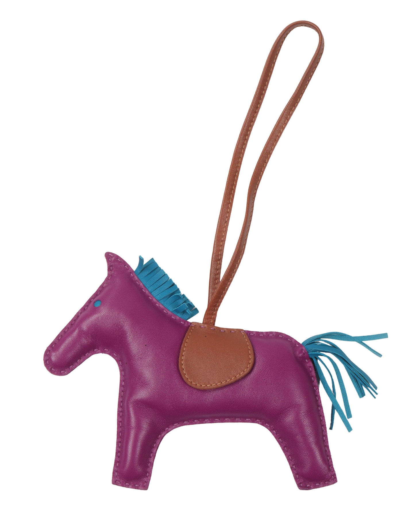 Milo Lambskin Grigri Rodeo Horse Bag Charm MM