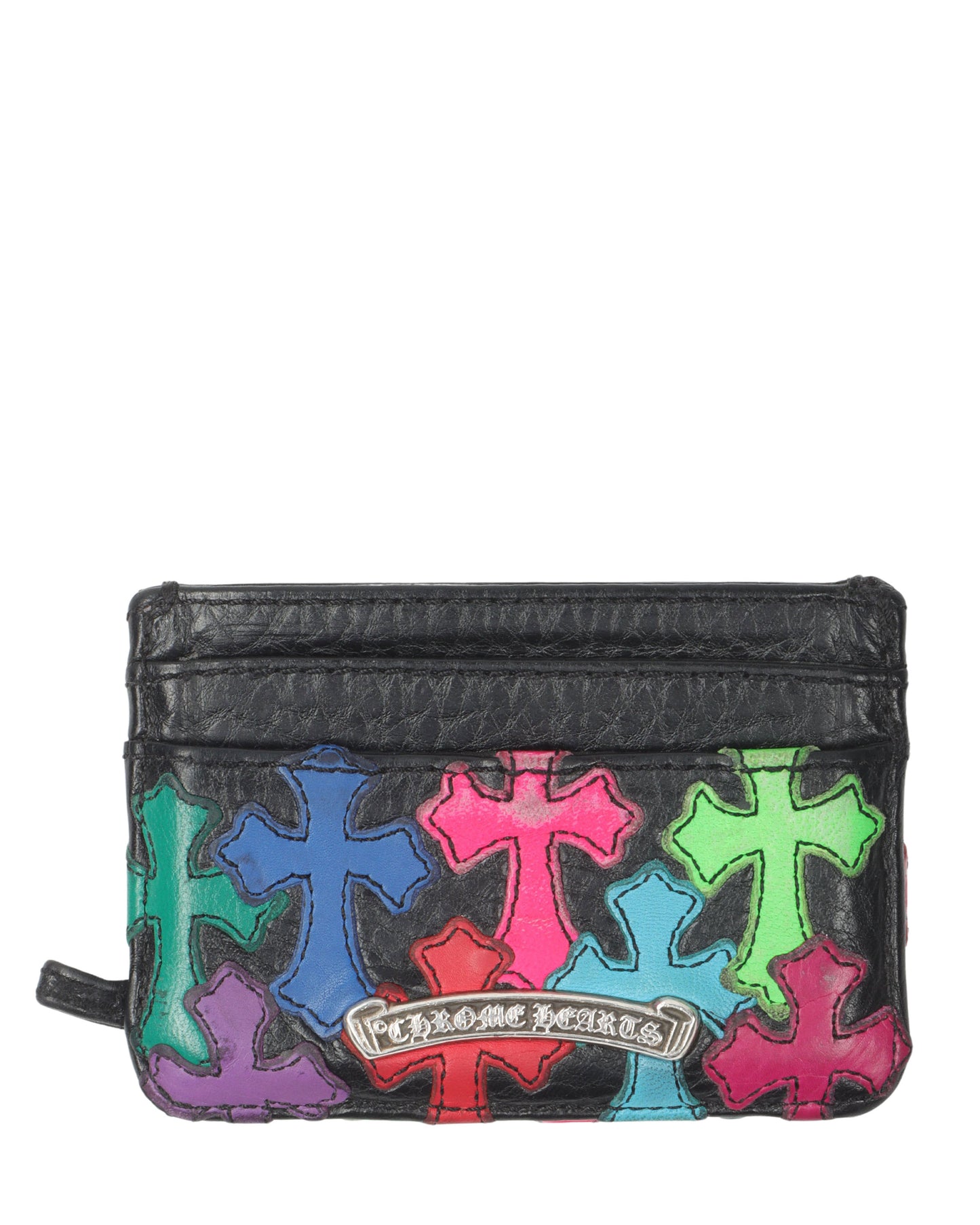 Multicolor Cross Patch Cardholder