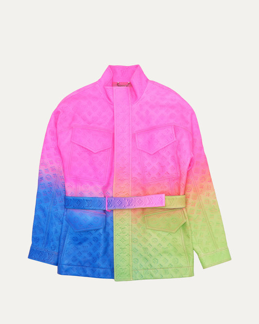 Illusion Monogram Leather Jacket