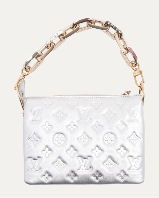 Sequin Debossed Monogram Coussin PM