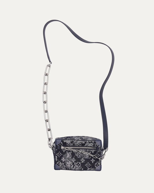 Denim Monogram Soft Trunk Bag