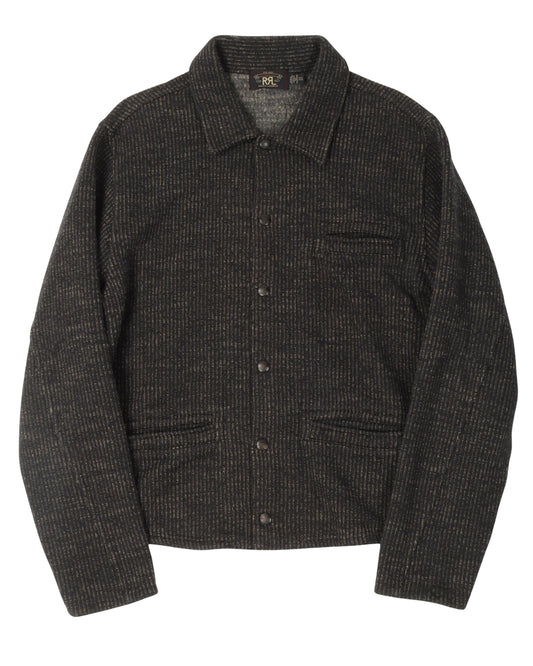 Striped Knit Chore Jacket