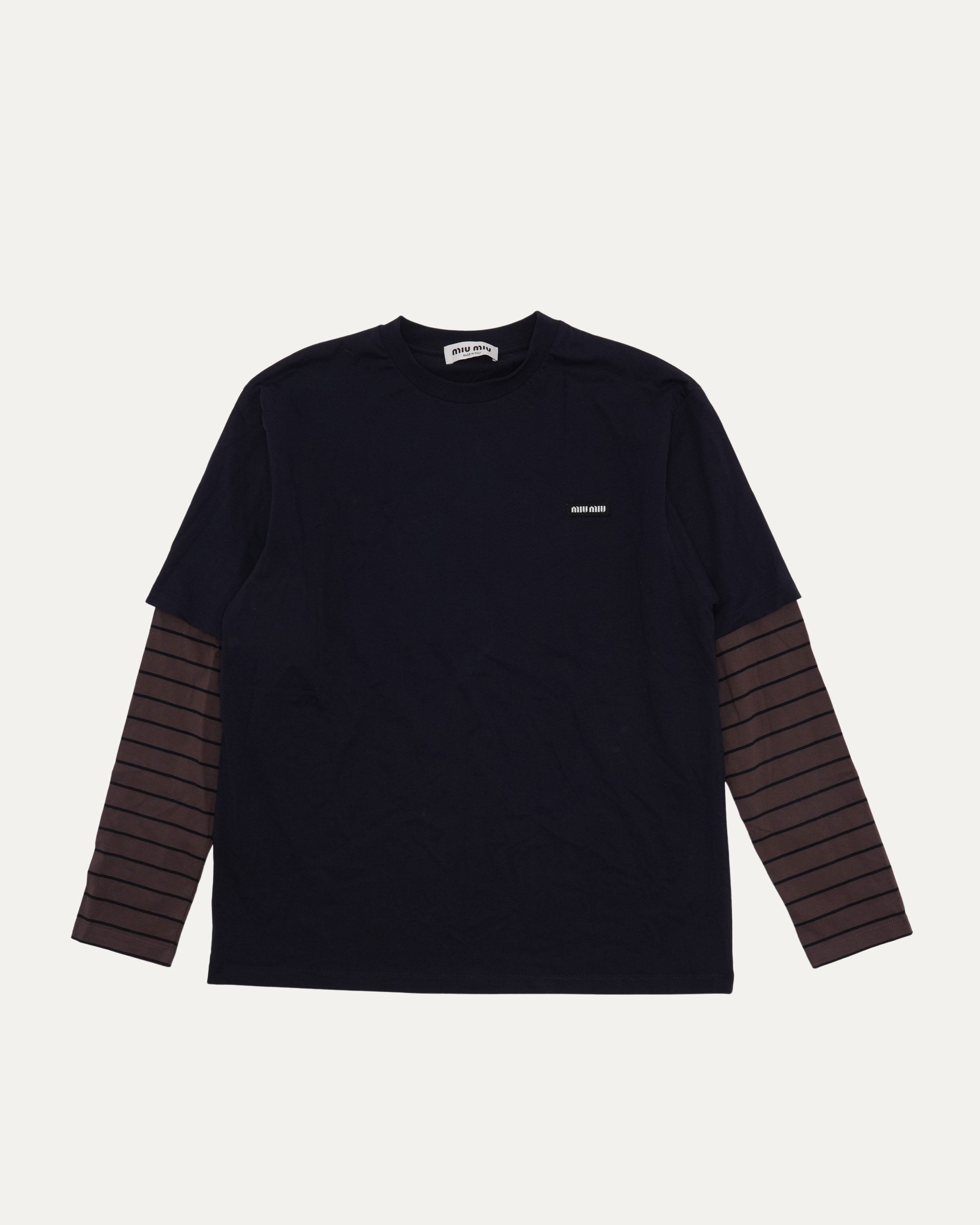 Miu Miu Layered Long Sleeve T-Shirt – Justin Reed