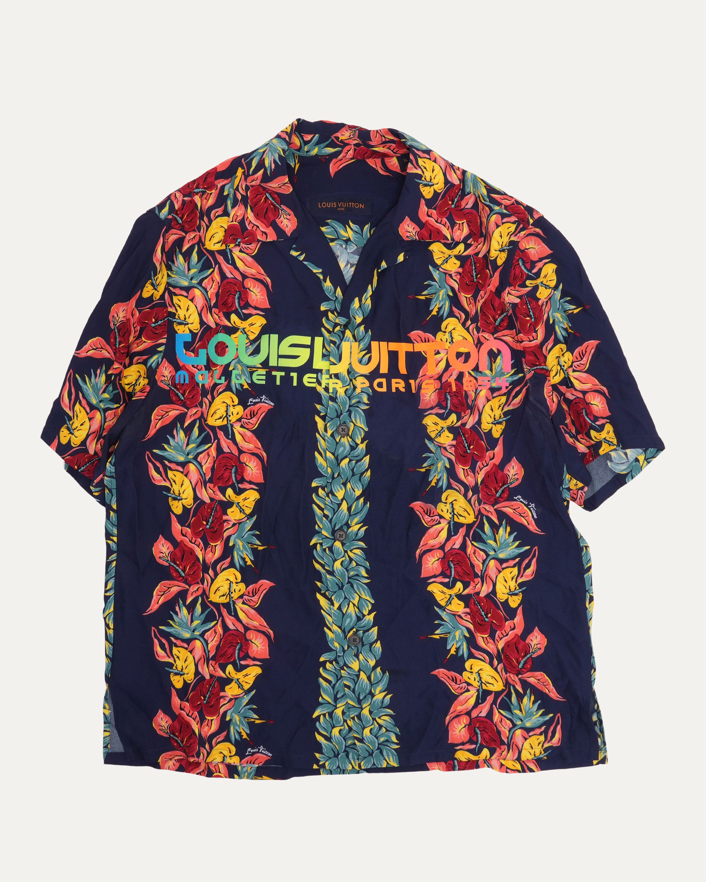 LOUIS VUITTON ハワイアンシャツ  2018AW Louis Vuitton Floral Hawaiian Shirt – Justin Reed