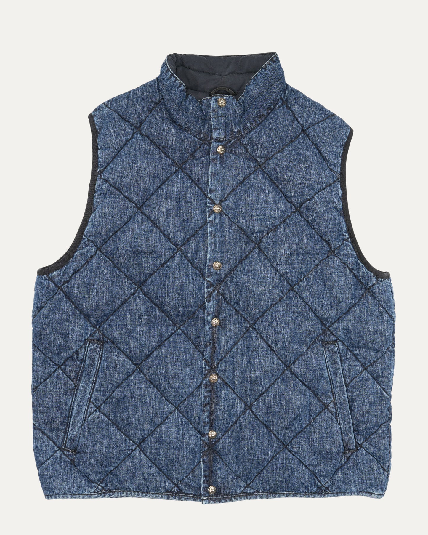 Teenage Kicks Quilted Denim Vest