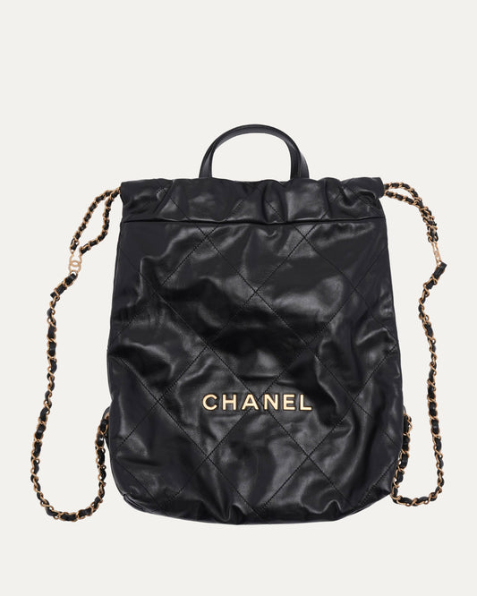 Quilted Drawstring Backpack