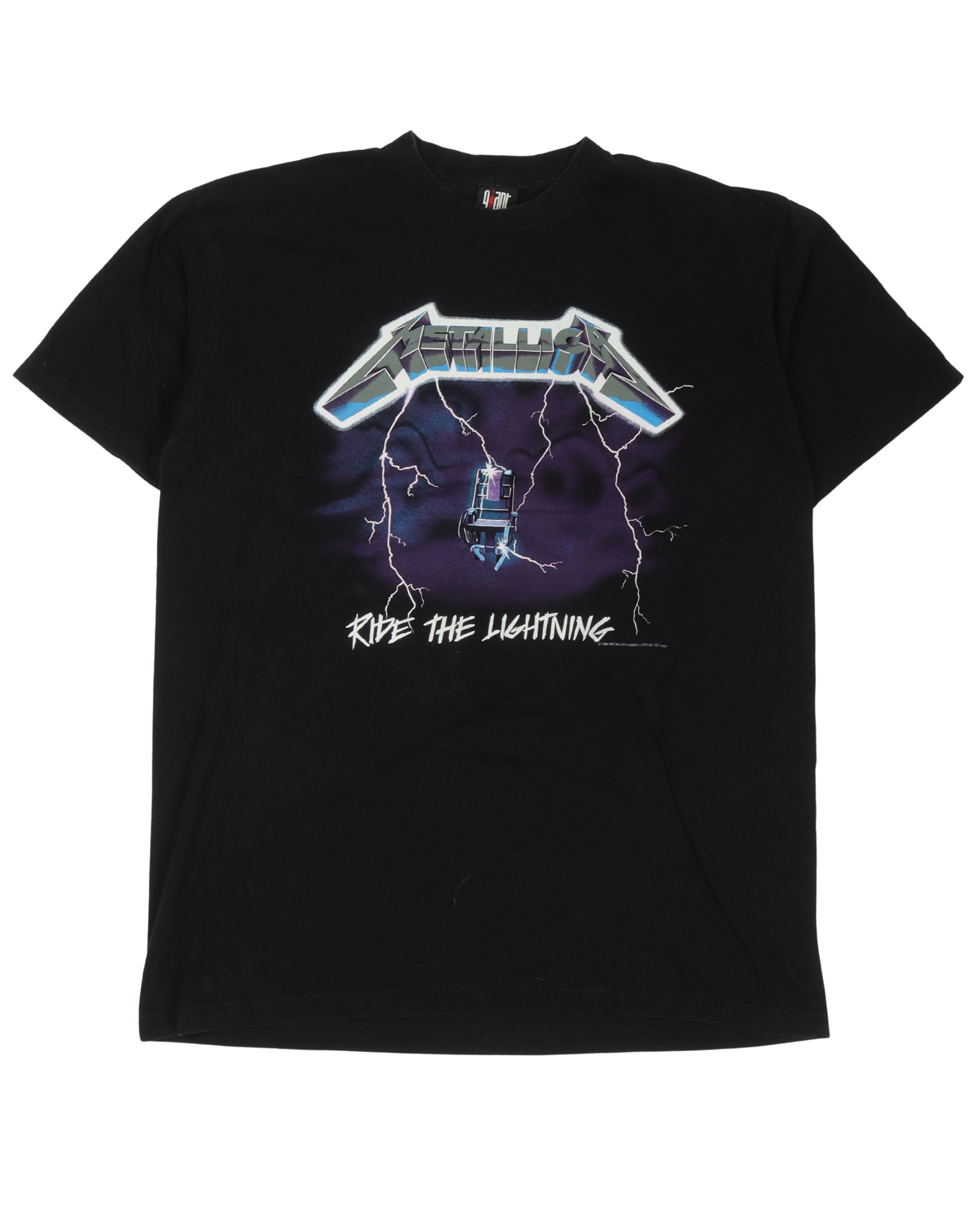 Vintage Rare Metallica Ride the Lightning Sweatshirt Size L 