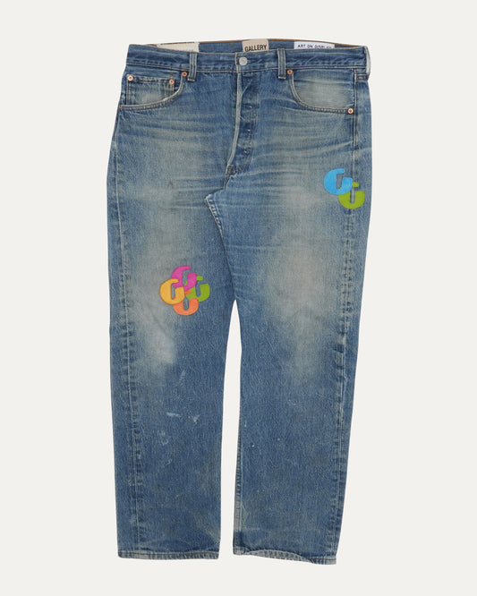G patch Levis 501 Jeans