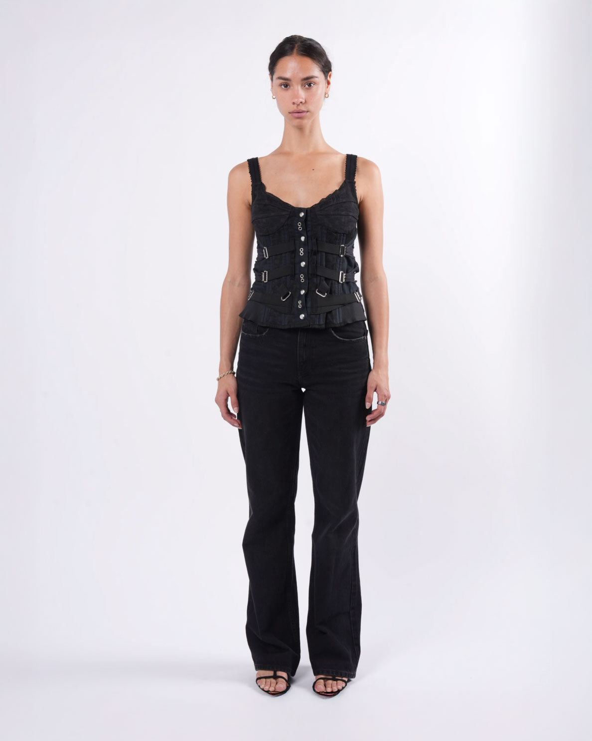 1990's Boned Bondage Corset