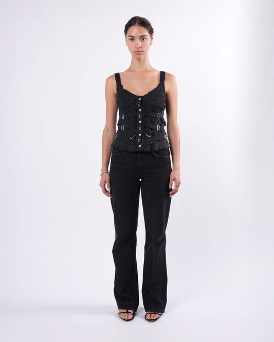 1990's Boned Bondage Corset