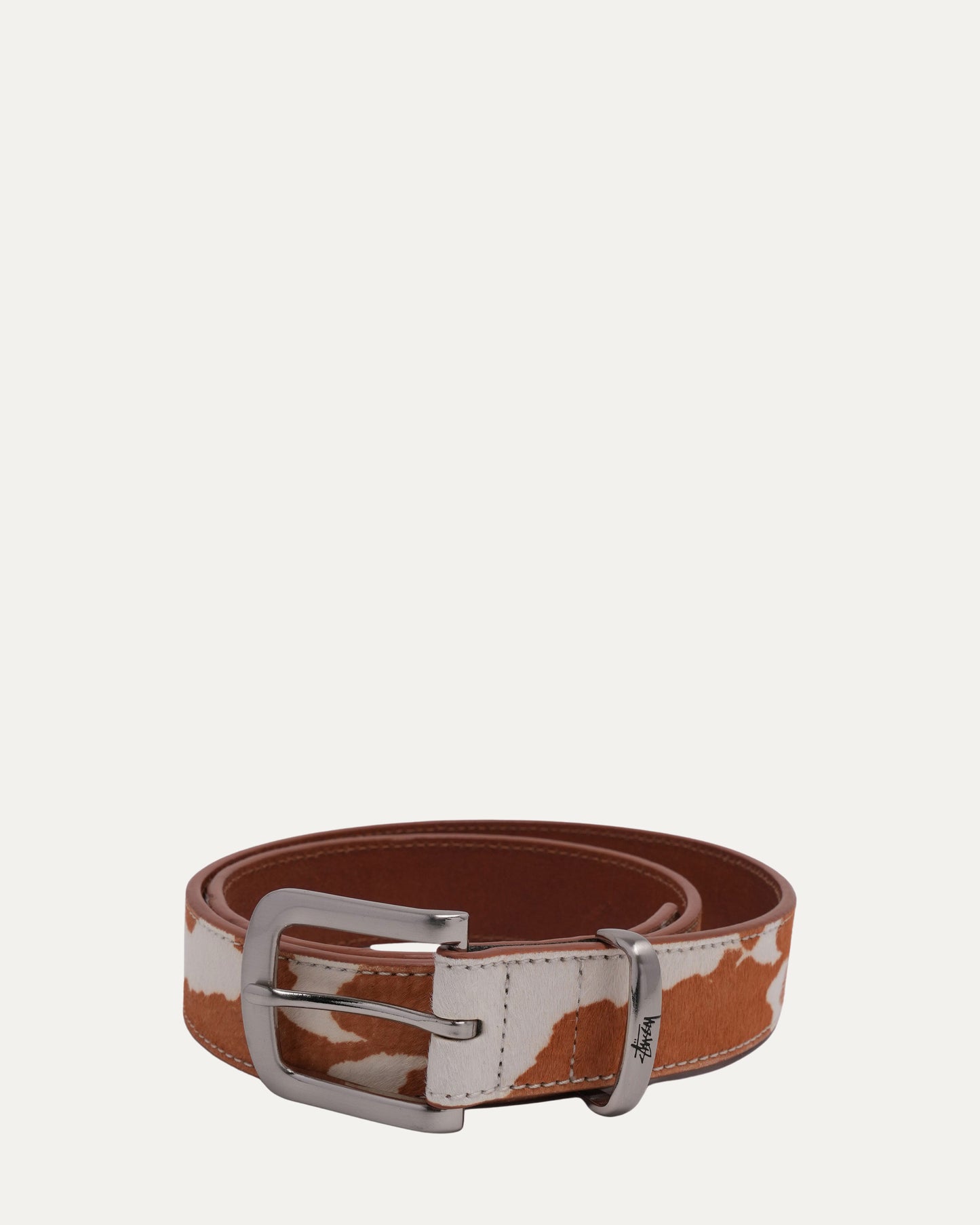 Cow Print Dress Belt