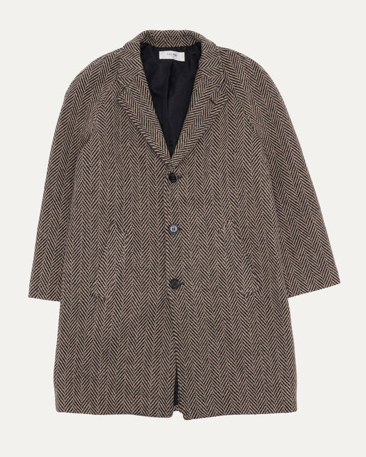 Wool Herringbone Coat