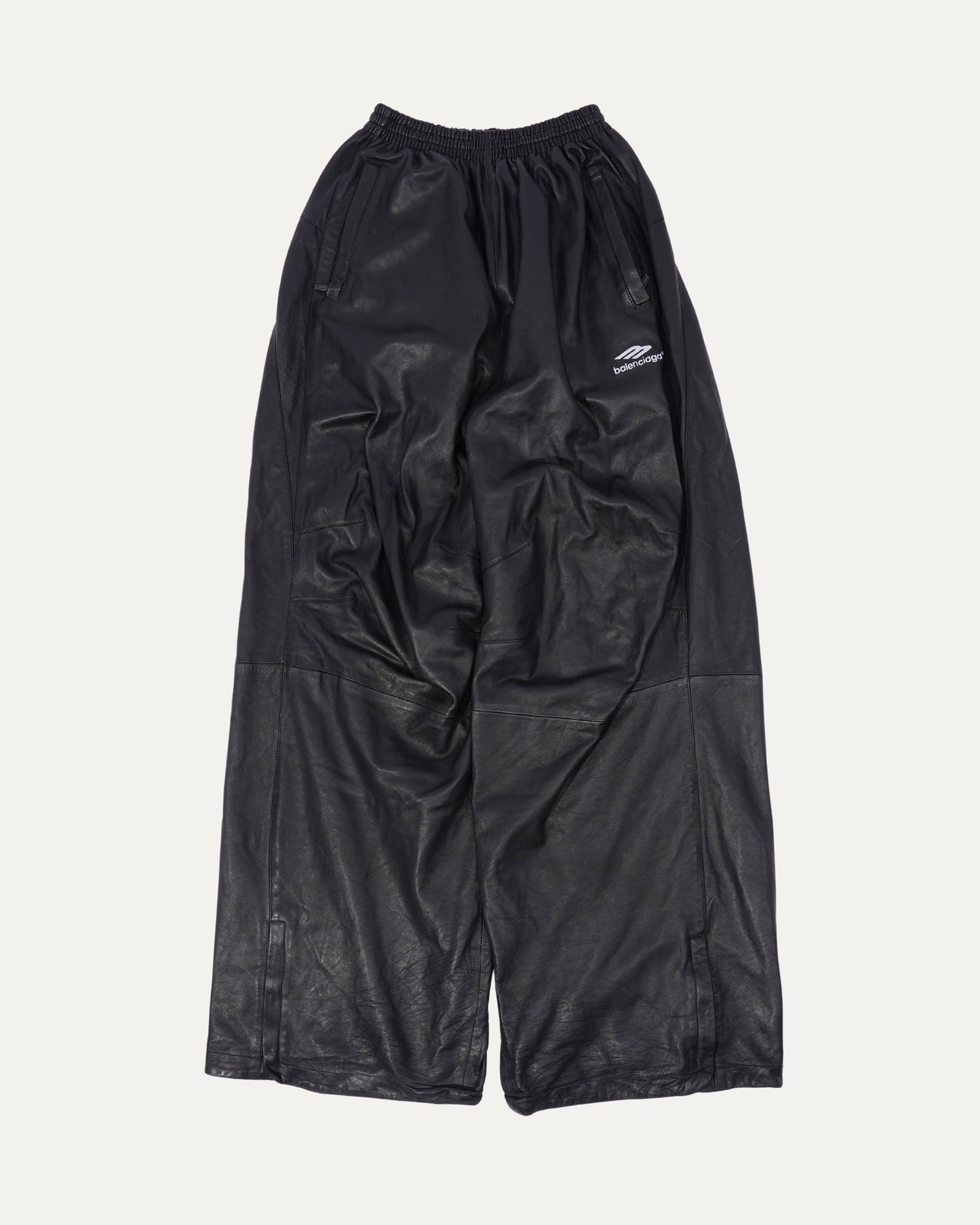 3B Leather Track Pants
