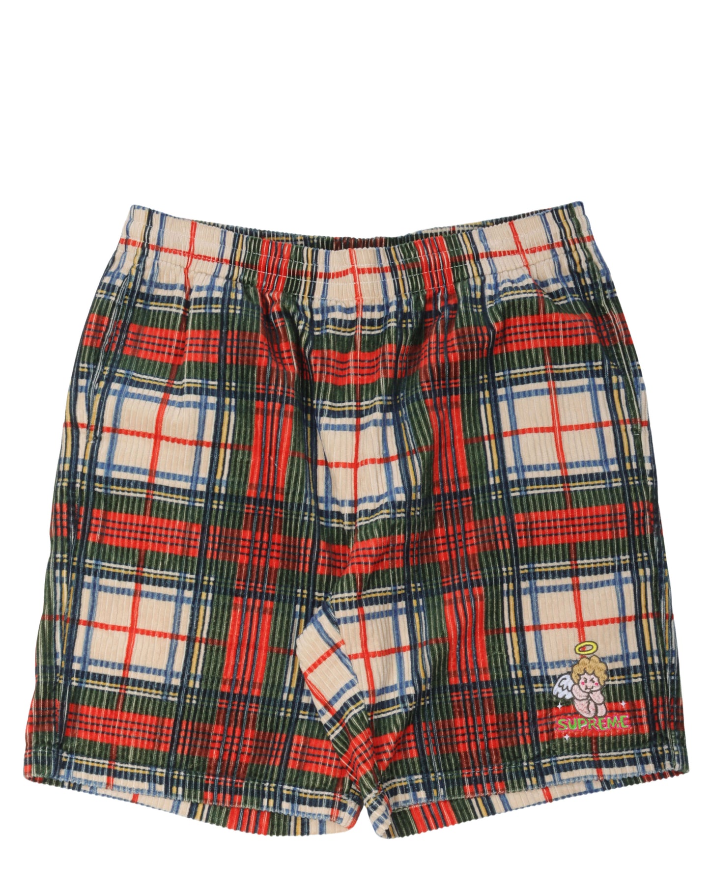 Plaid Corduroy Cherub Shorts
