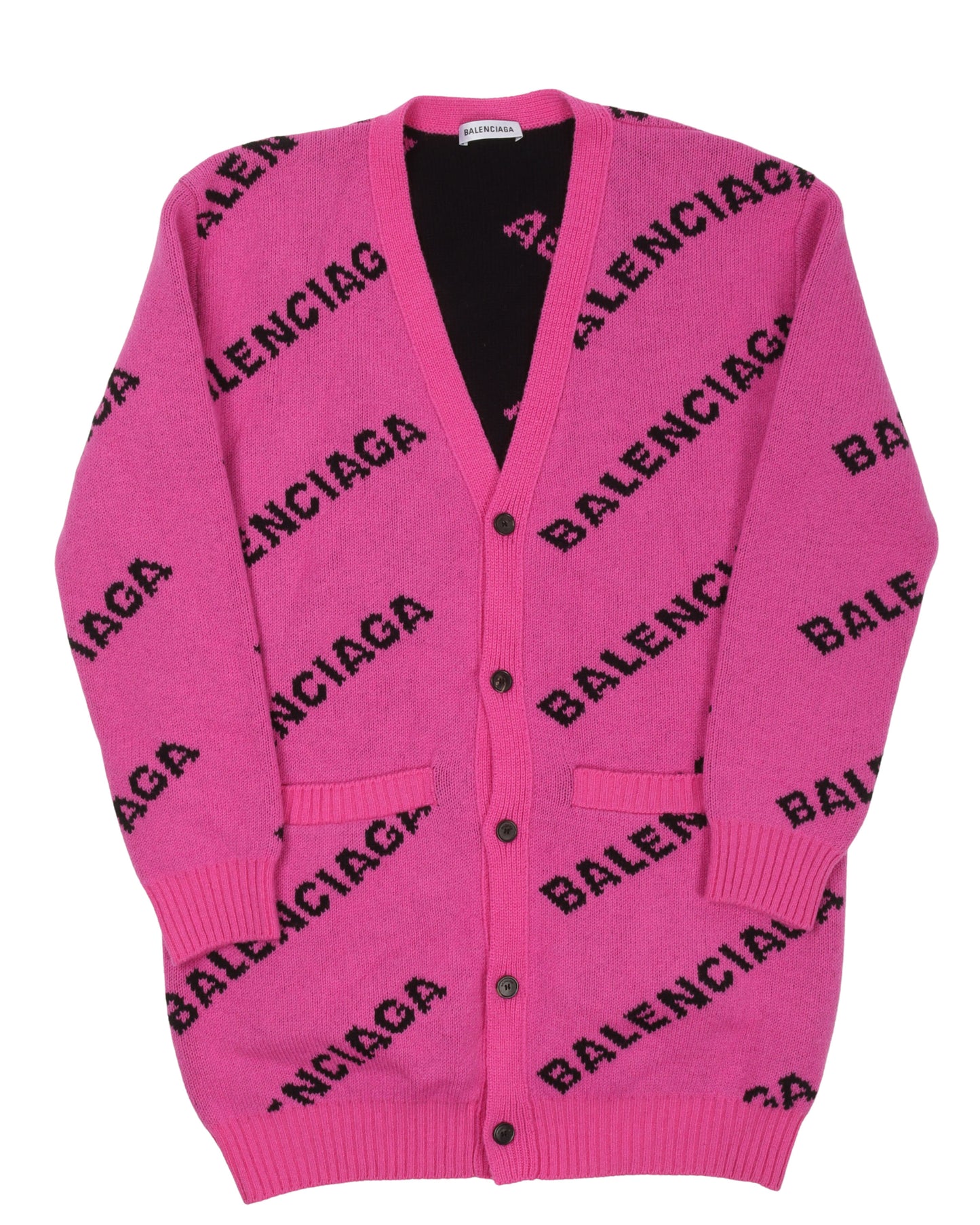 All Over Logo Cardigan Sweater