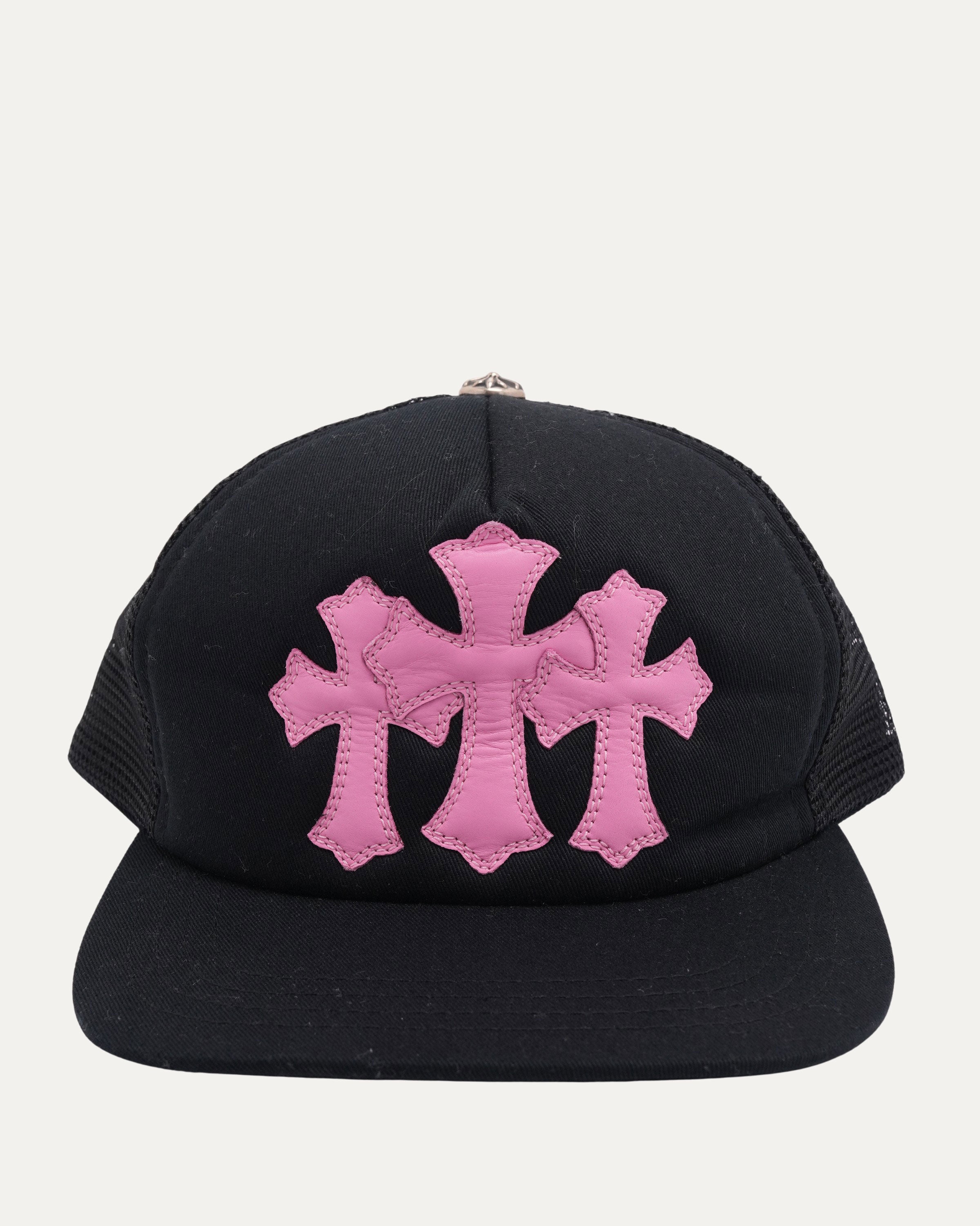 Chrome Hearts セメタリークロスCap Black/Pink 新品 Chrome Hearts Cemetery Cross Patch Trucker Hat – JR Inc.