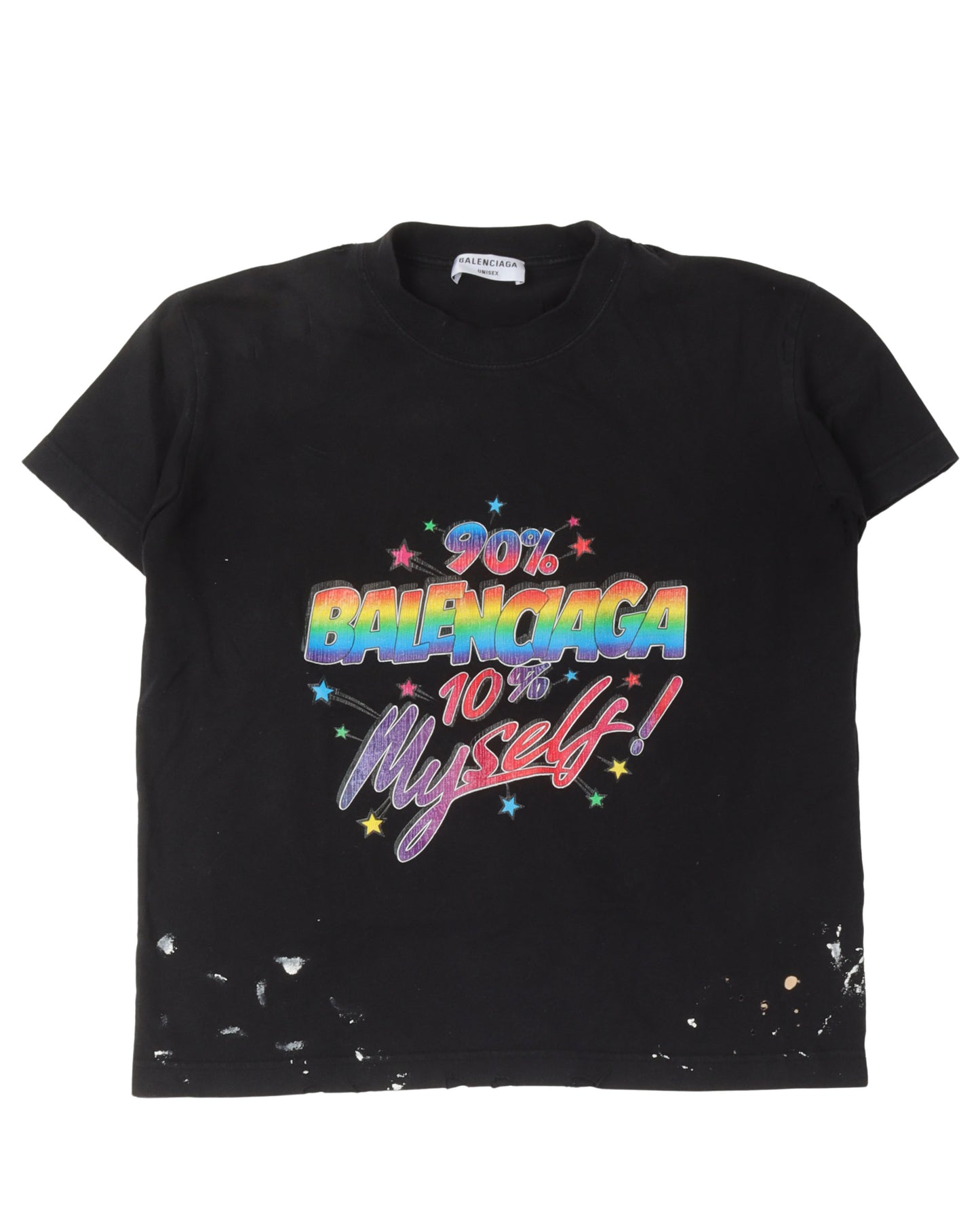 90% Balenciaga 10% Myself Shrunken T-Shirt