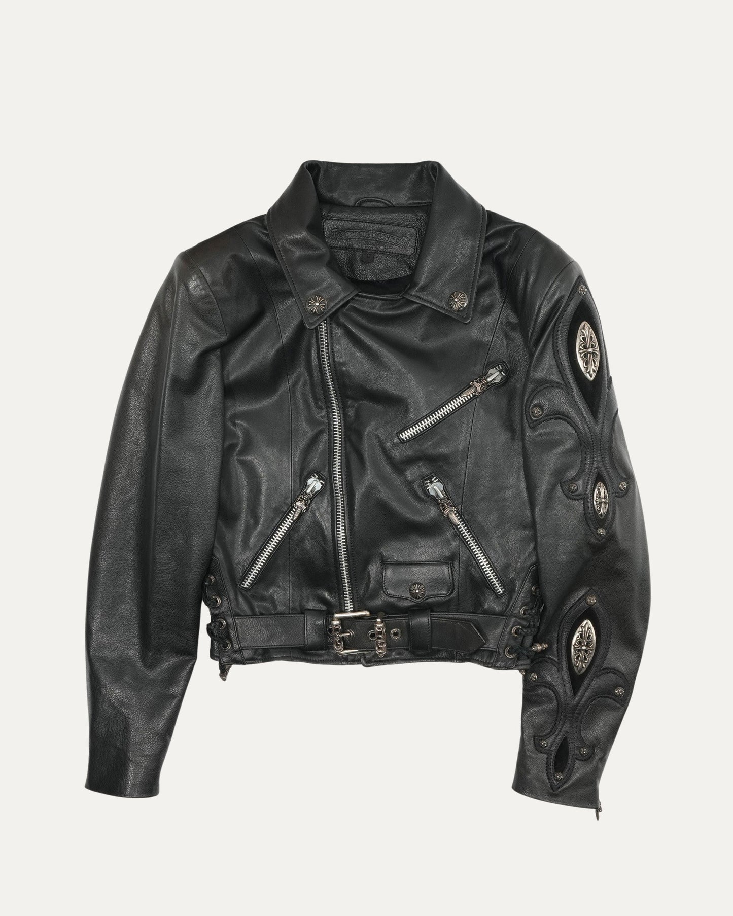 Fleur Leather Double Rider Jacket