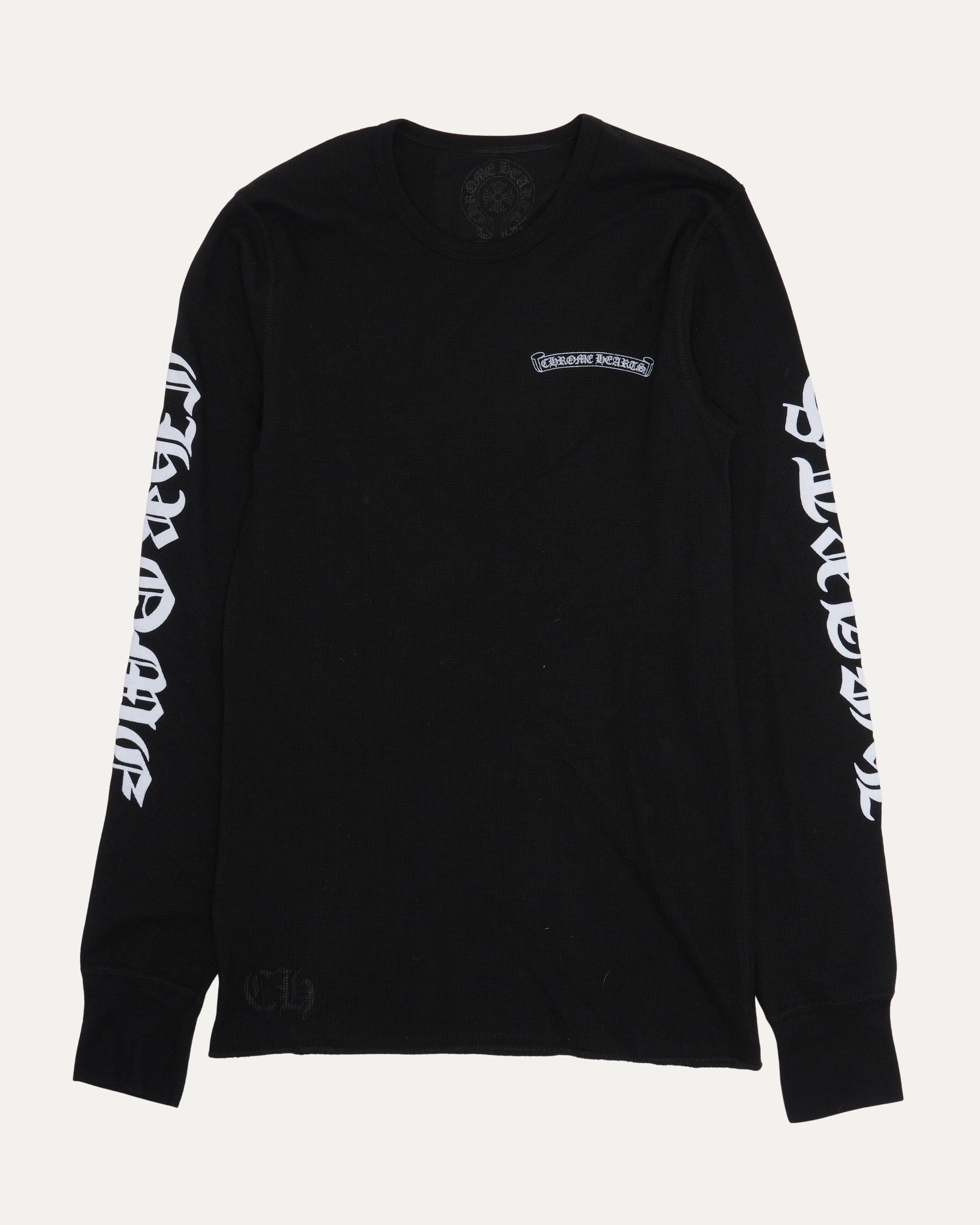 Chrome Hearts Scroll Logo Thermal Long Sleeve T-Shirt – Justin Reed