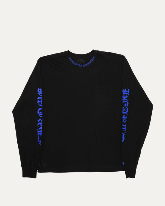 Neck Logo Long Sleeve Pocket T-Shirt