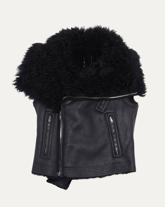 FW16 Mastodon Shearling Leather Vest