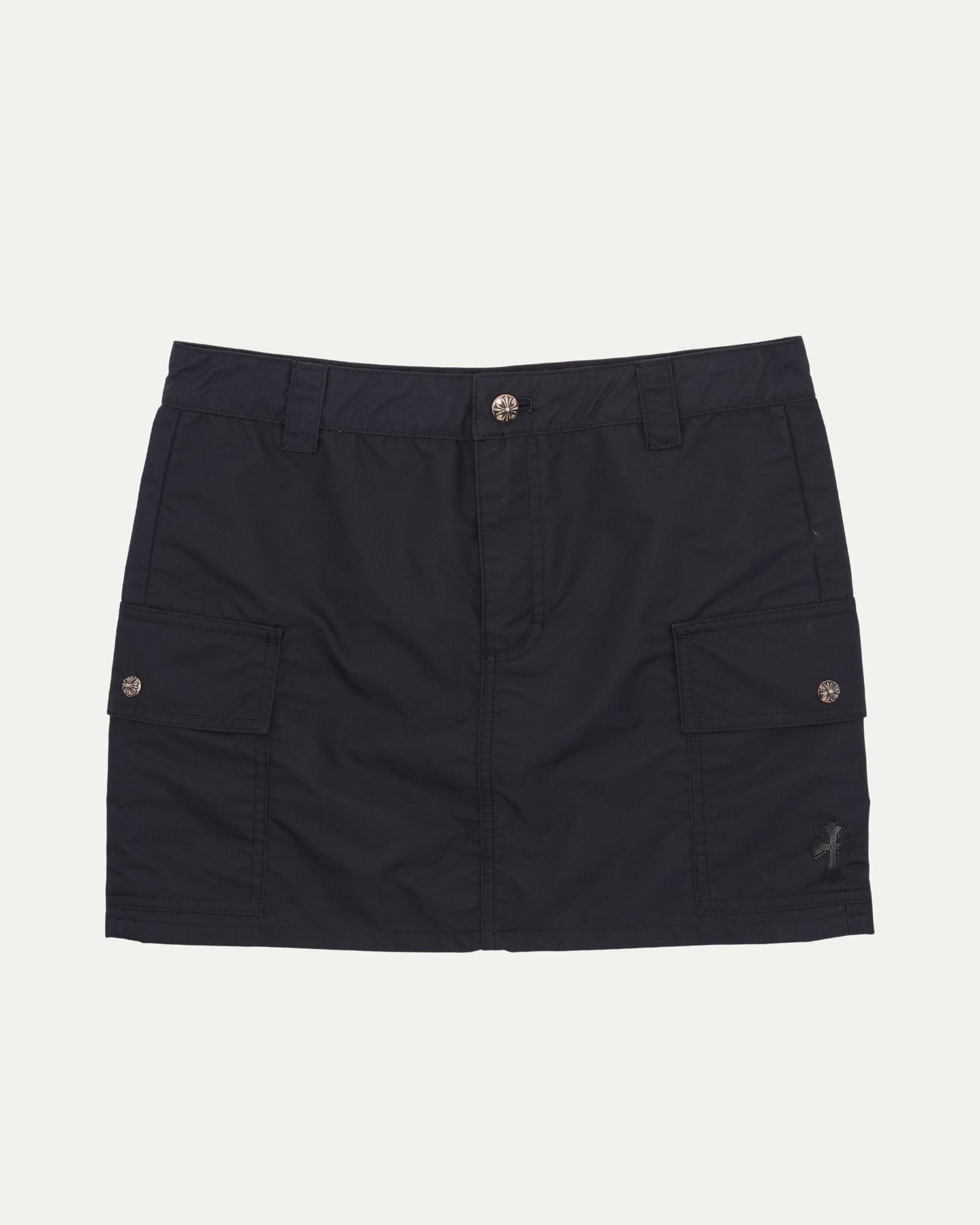 Cross Patch Nylon Cargo Skirt