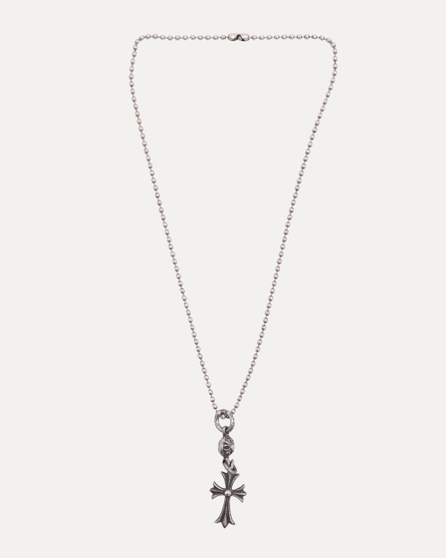 Small Cross and Plus Ball Pendant with Ball Chain