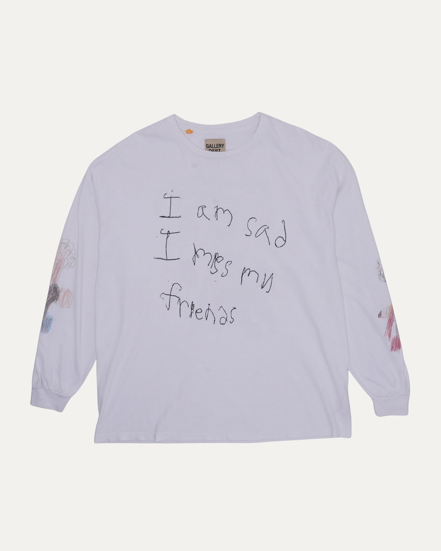 "I Am Sad, I Miss My Friends" Long Sleeve T-Shirt