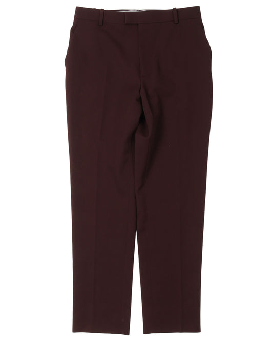 Pleated Wool Trousers