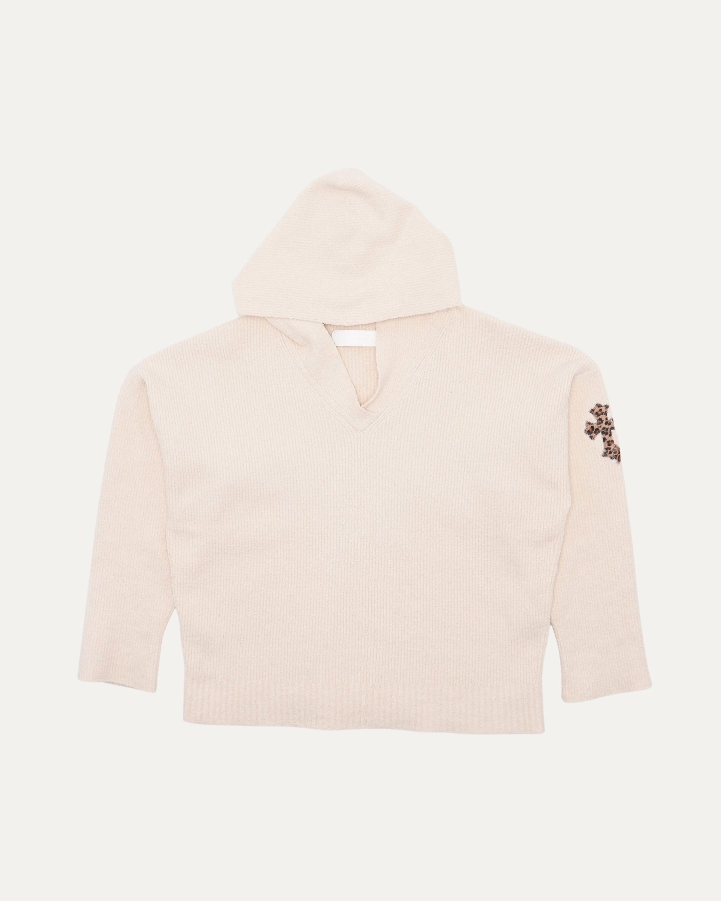 Cross Patch Hooded Sweater