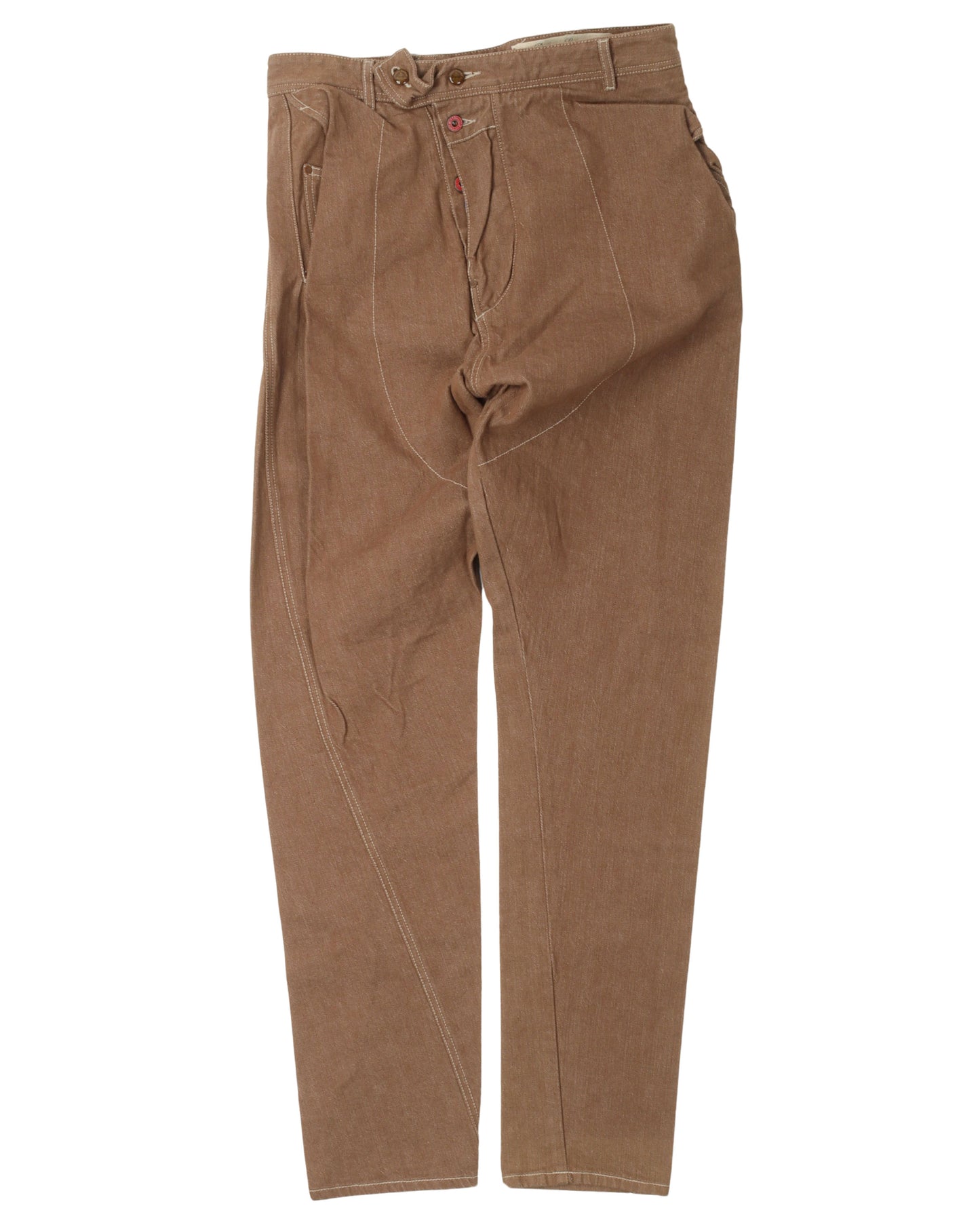 Asymmetrical Inseam Jeans