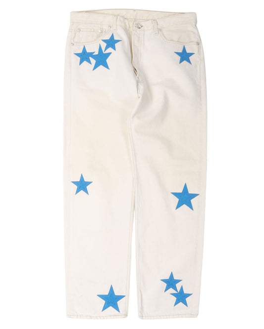 Levi's Suede and Leather Star Patch Jeans