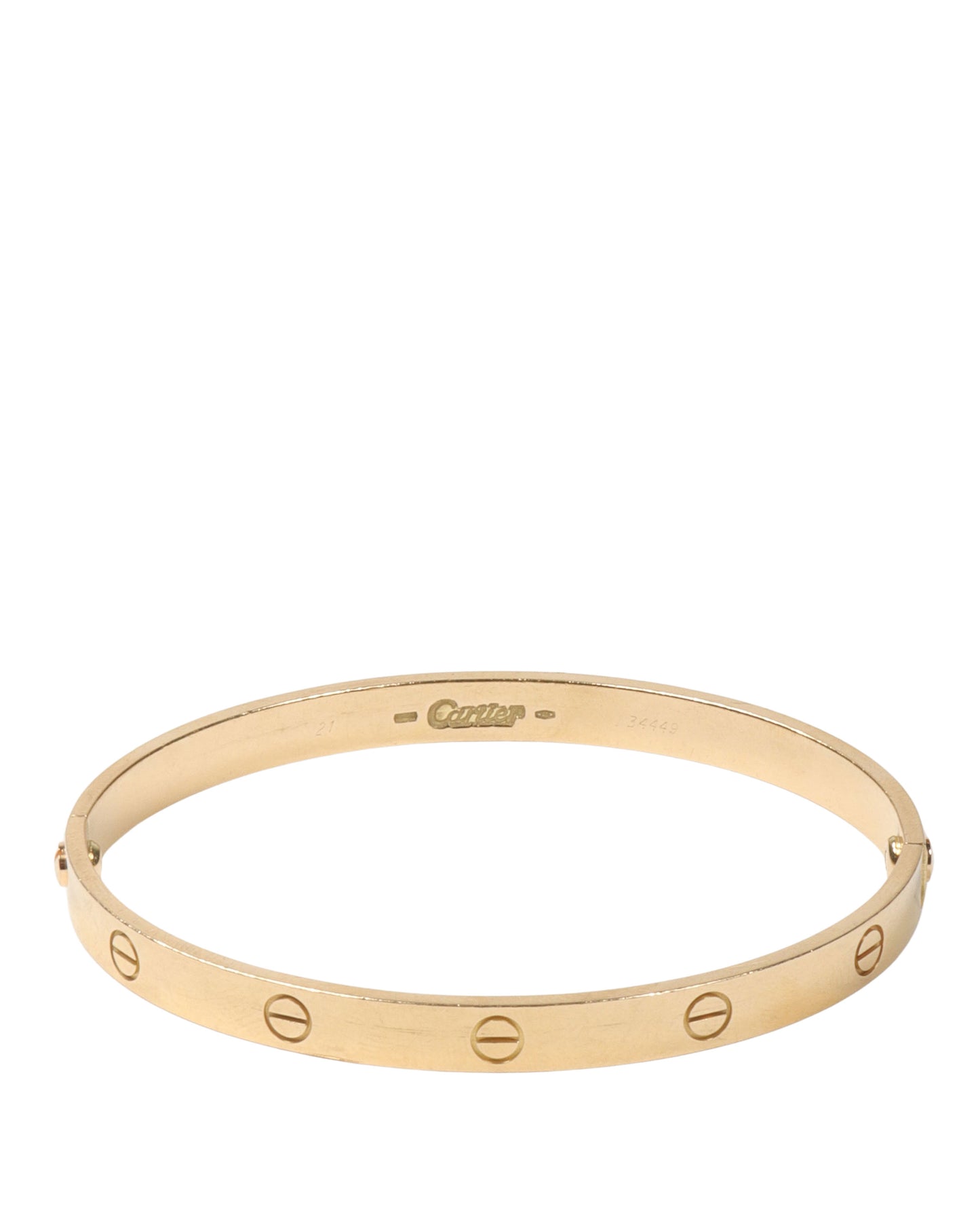 Yellow Gold Love Cartier Bracelet