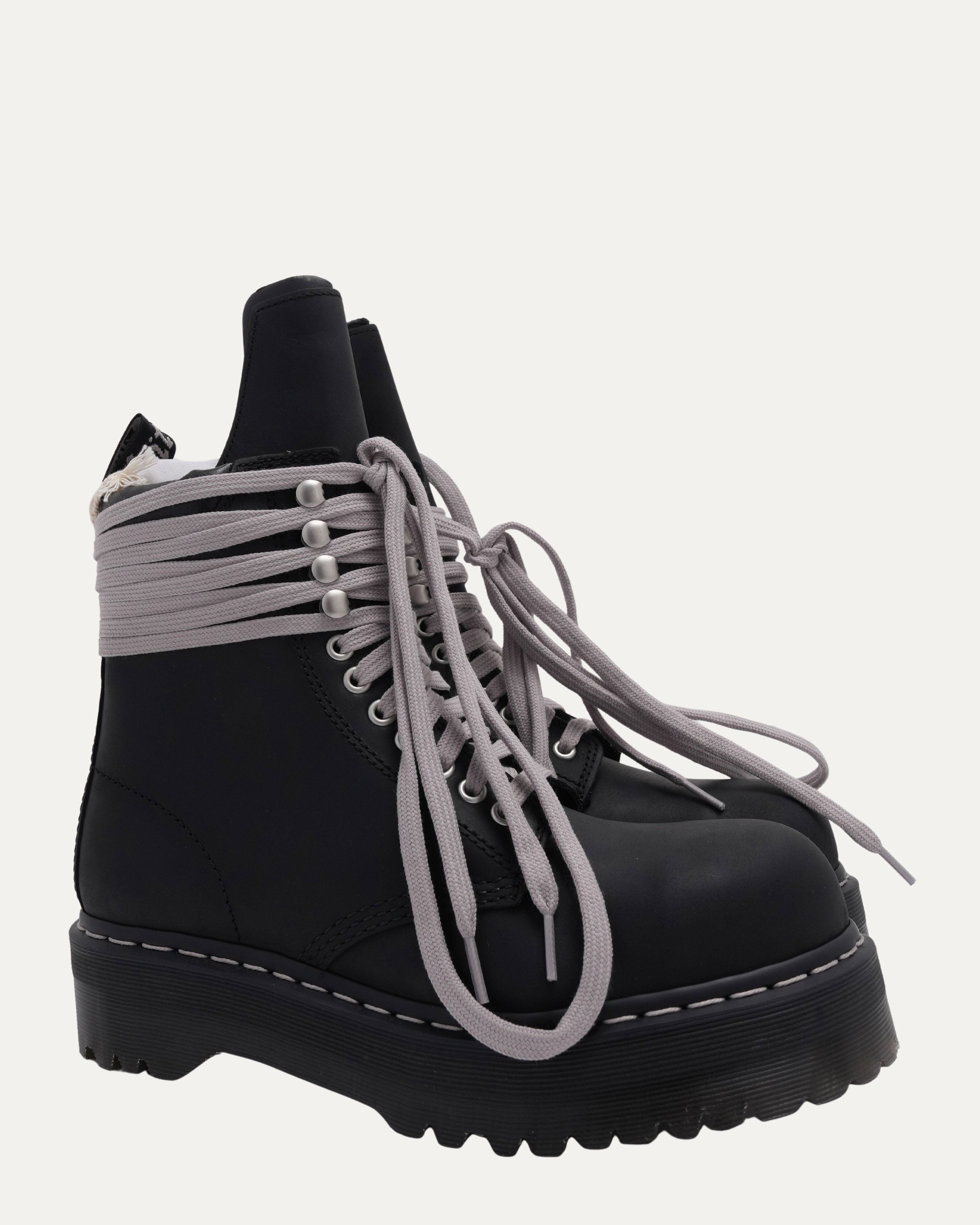 Rick Owens Dr. Martens Steel Toe Quad Boots – Justin Reed