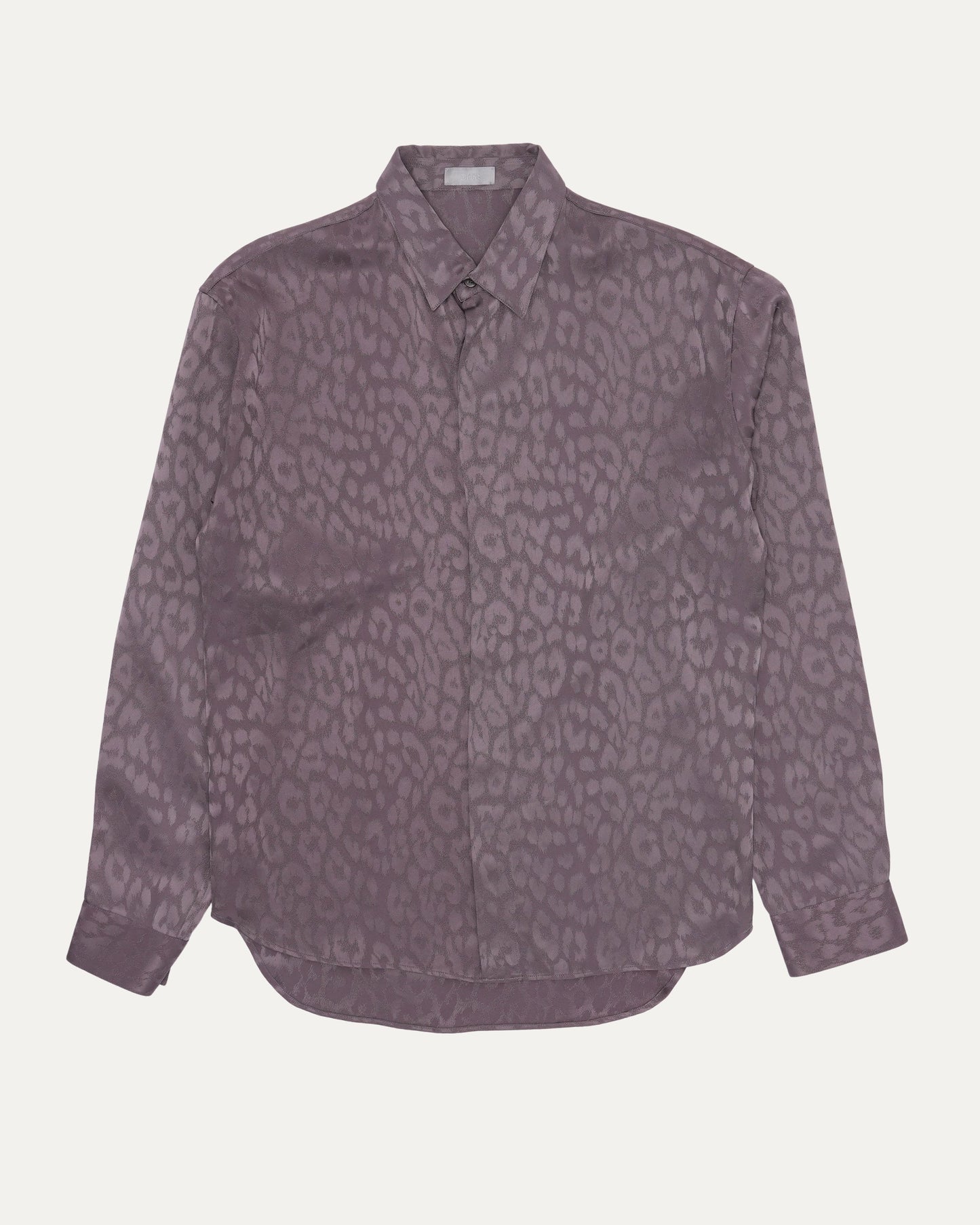 Jacquard Leopard Print Shirt