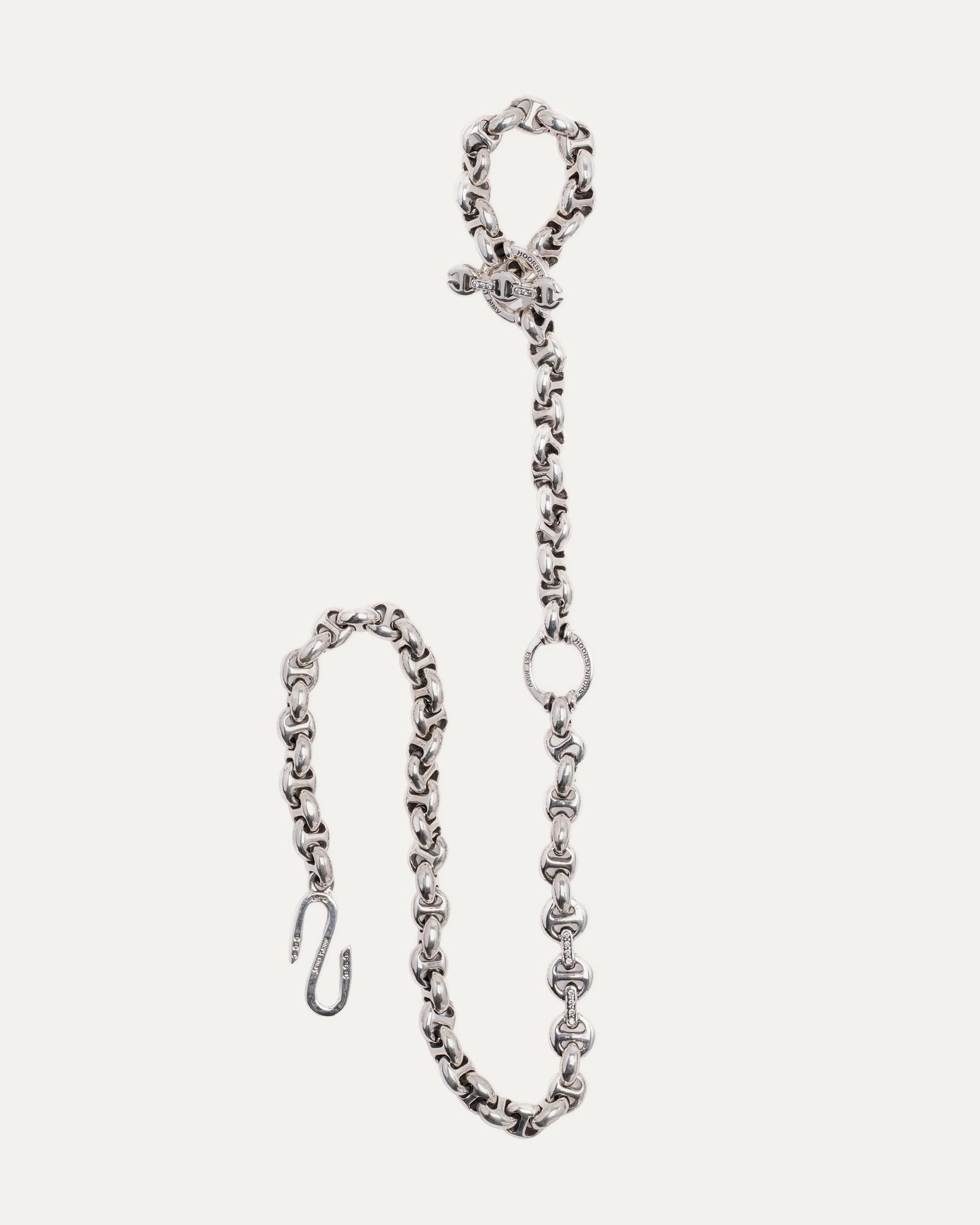 10MM Open-Link Wallet Chain w/ Diamond Toggle