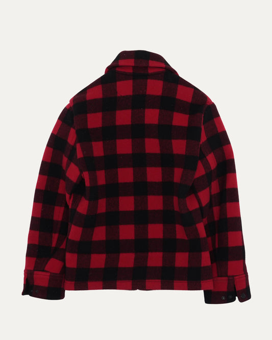 Plaid Flannel Zip Up Jacket